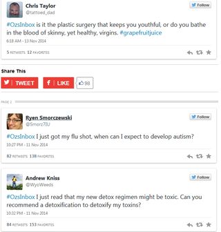 Illustration for article titled Dr Oz asks Twitter for questions and it went the way we all expect